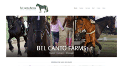 Desktop Screenshot of belcantofarms.com