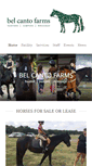 Mobile Screenshot of belcantofarms.com